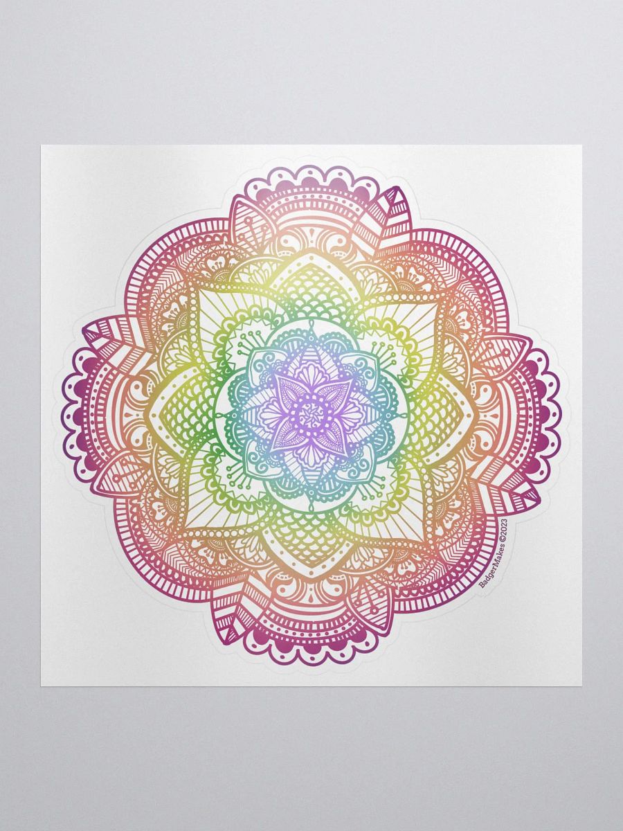 Rainbow Mandala Sticker product image (1)