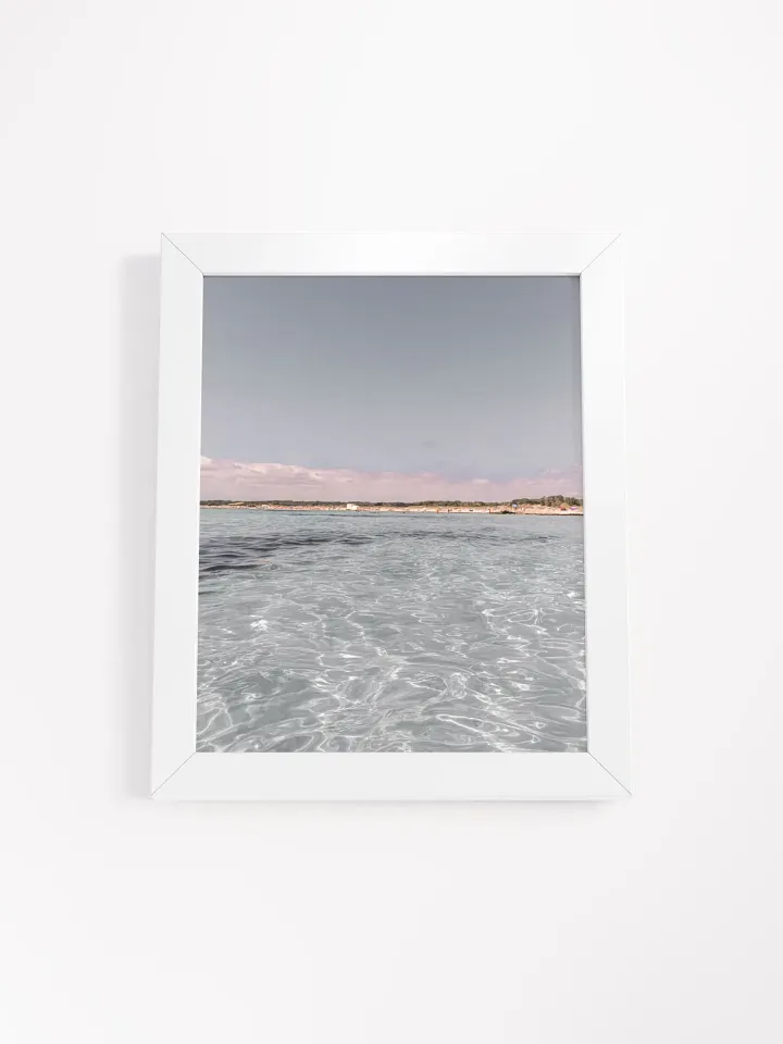 Mediterranean Beach - Framed High-Quality Matte Poster product image (1)