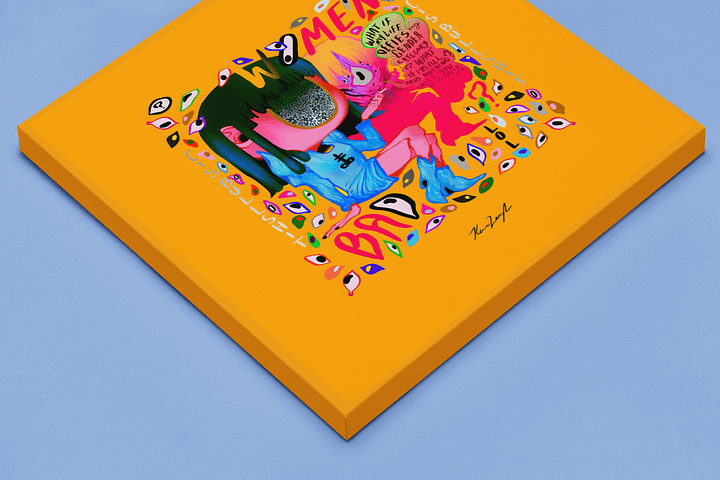 g e n d e r Square Canvas Print product image (2)