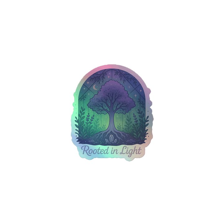 Rooted In Light Holo Sticker product image (1)