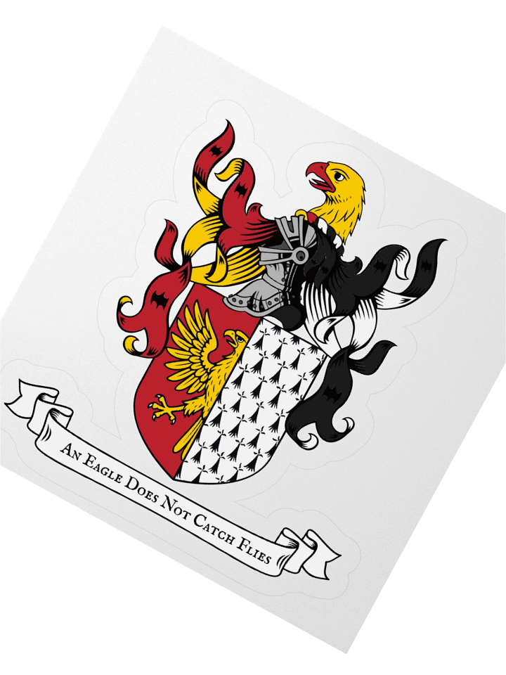 An Eagle Does Not Catch Flies Kiss Cut Sticker product image (2)