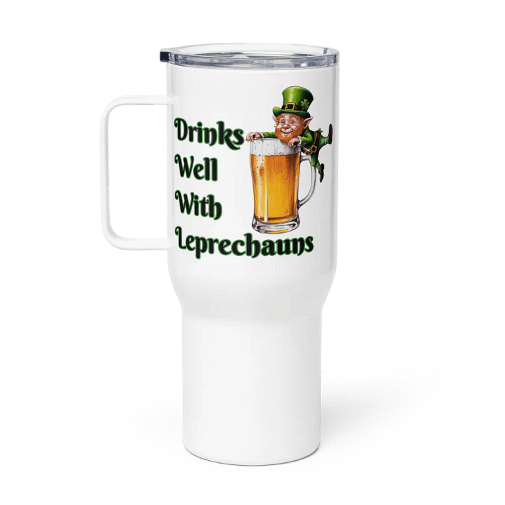 Leprechaun Travel Mug: Drinks Well With Leprechauns product image (1)