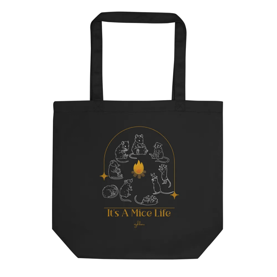 It's A Mice Life Eco Tote (Black) product image (3)