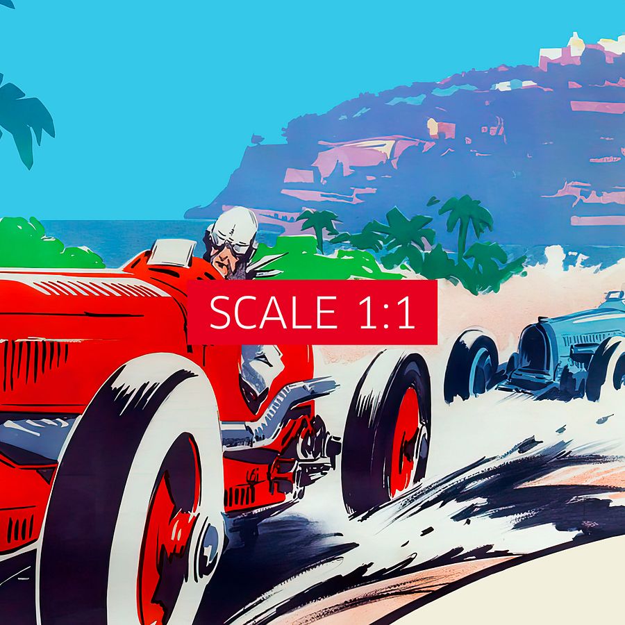 Monaco Vintage F1 Grand Prix, 1934 poster — Vintage Formula 1 poster, Monaco Grand Prix poster, retro travel poster, retro travel art product image (4)