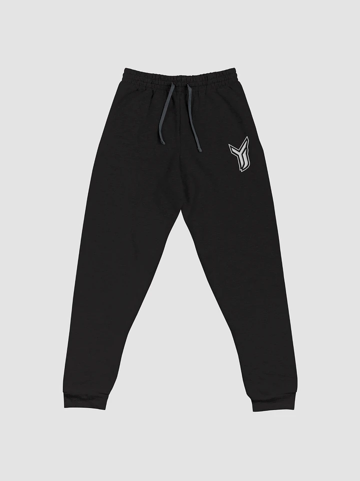 YJ Embroidered Joggers (Black) product image (1)