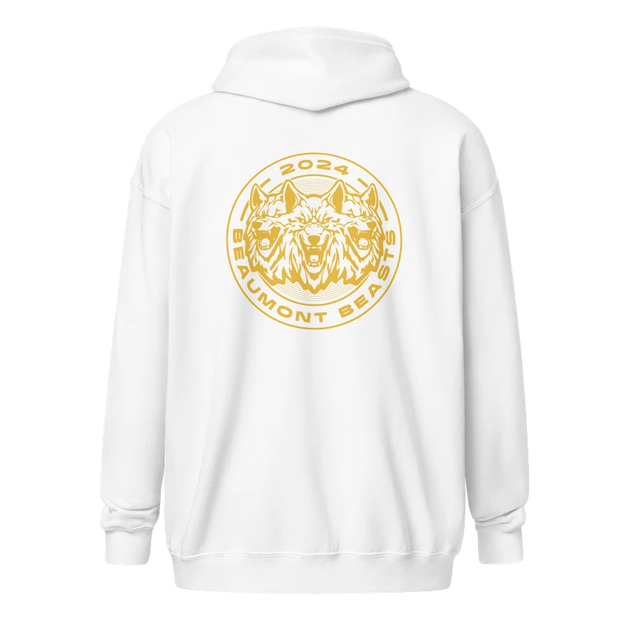 Beaumont Beasts White Zip-Up Hoodie product image (1)