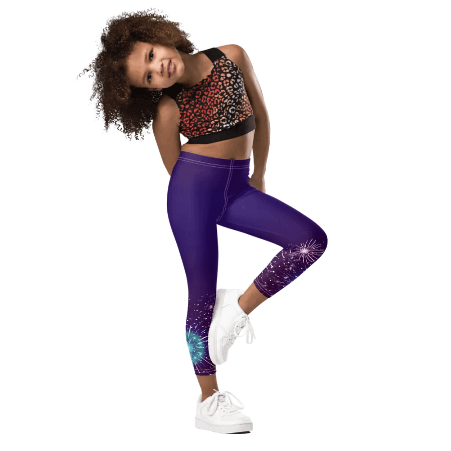 Midnight Celebration All-Over Kids Leggings product image (10)