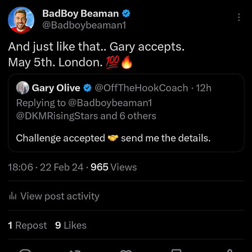Gary Olive Accepted The Offer! 🥊😈 
Unfortunately for him, this means he's about to get knocked clean out 😎 #boxing #boxingtra...