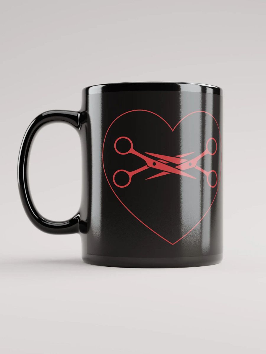 Scissors Love - Valentine's Day - Black Mug product image (3)