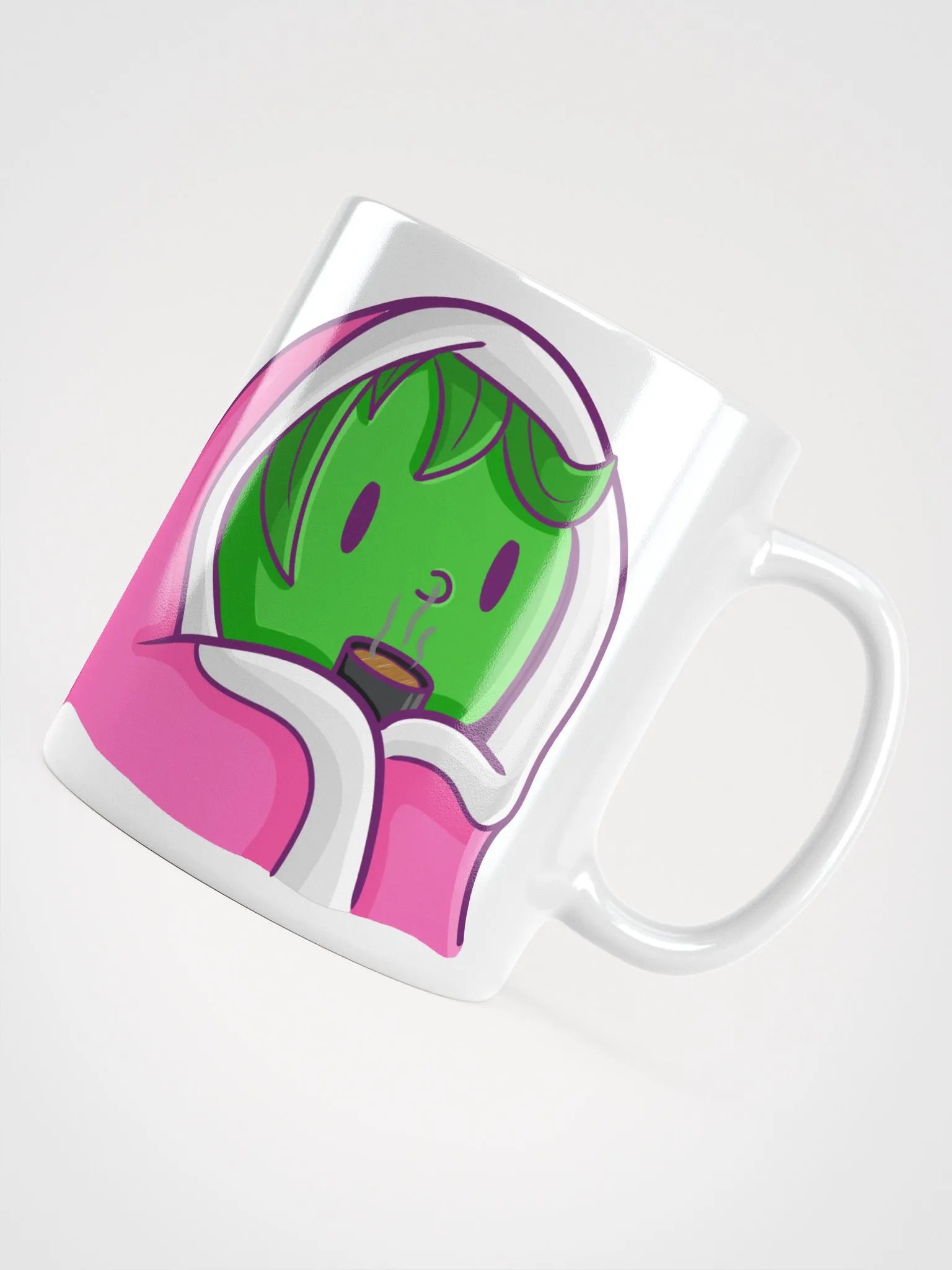 Pink Rose Cuddler Mug | Art by Duck product image (4)