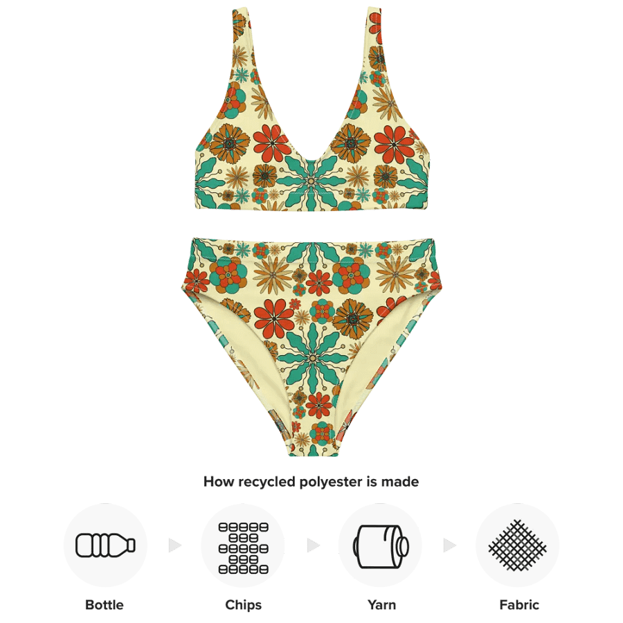 Retro Floral Harmony Bikini Set product image (9)