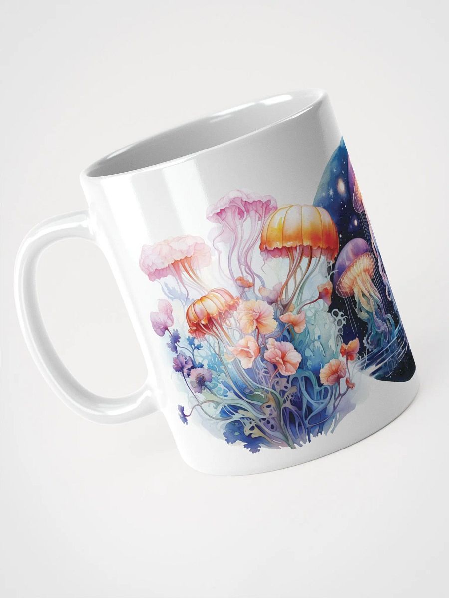 Cosmic Jellyfish White Glossy Mug product image (4)