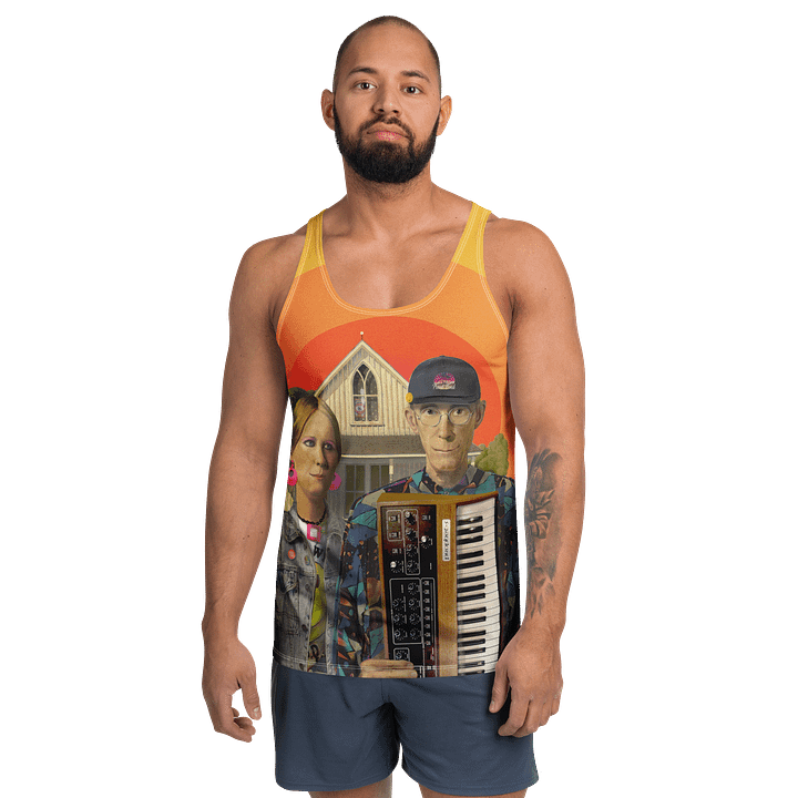 American Prophet by Frank Fonik (Sequential Circuits Prophet-5), classic synth Tribute, Regular fit Tank Top product image (1)