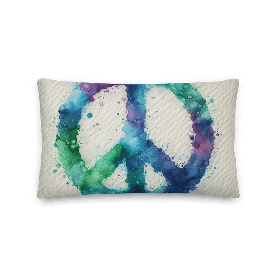 Harmony Splash Premium Pillow |Ai Design symbol of PEACE product image (3)