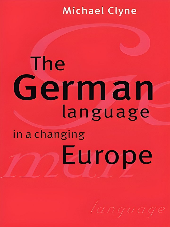 The German Language in a Changing Europe product image (1)