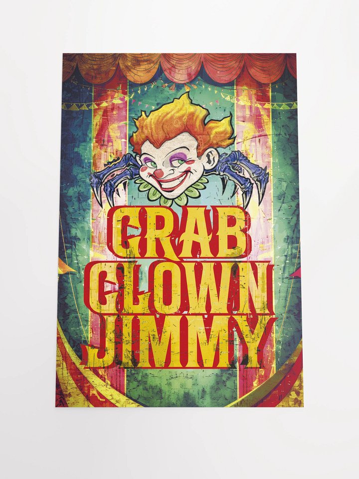 Crab Clown Jimmy 12x18 Circus Poster product image (1)