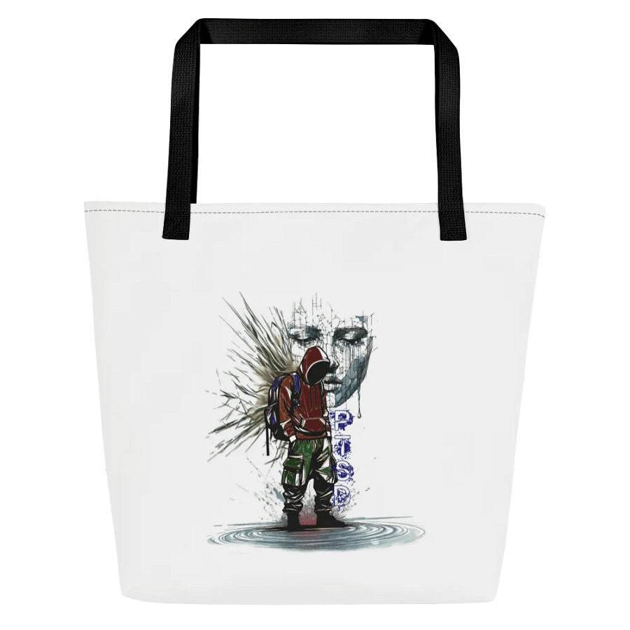 PTSD: Silent Struggle Large Tote Bag w/ Pocket product image (1)
