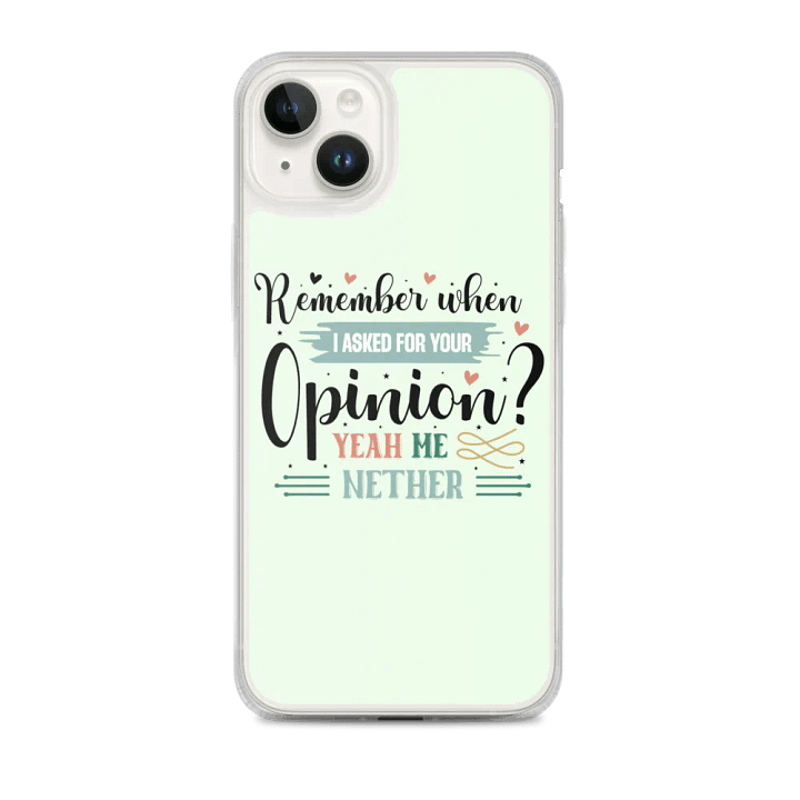 Opinion-Free Zone iPhone® Case product image (1)