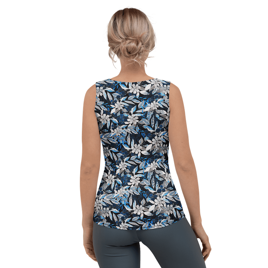 Blue White Garden Tank Top product image (2)