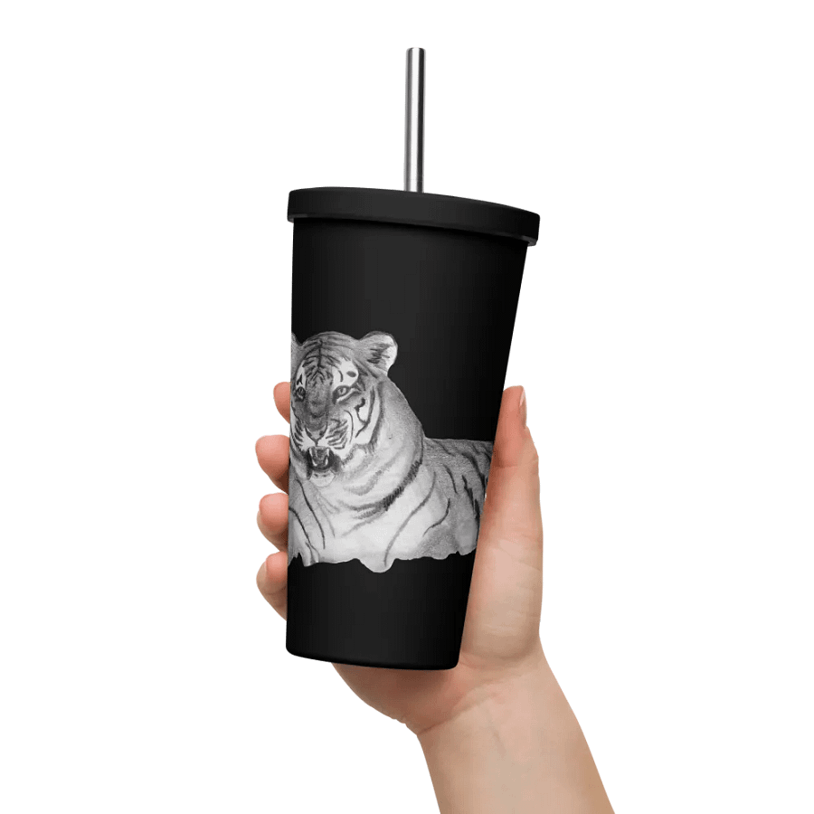 Tiger Drawing Straw Cup product image (14)