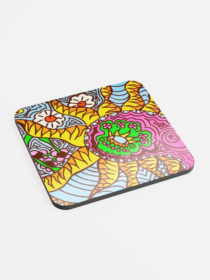 Floral Whirlwind Cork Coaster product image (2)