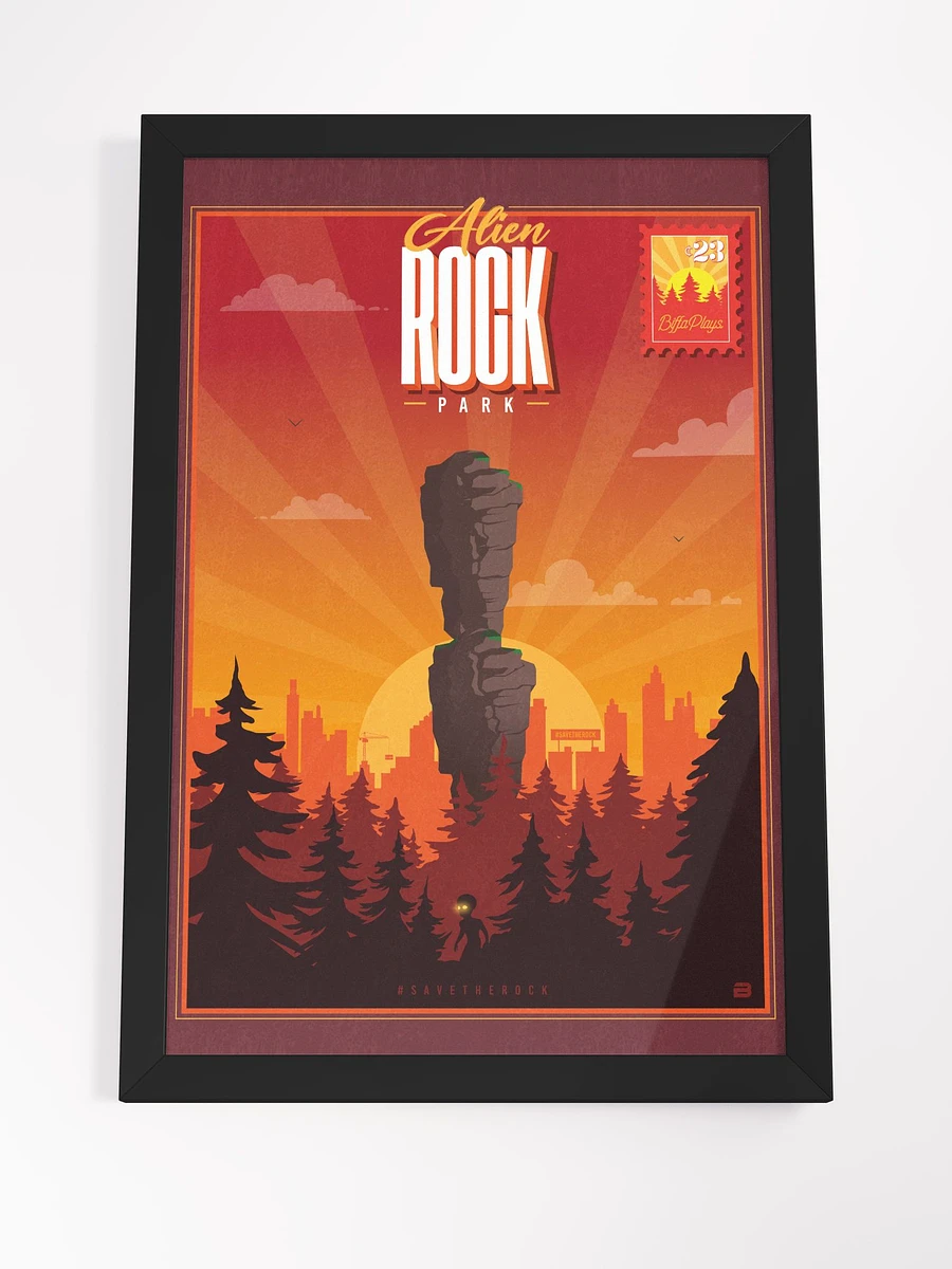 Alien Rock Park (Red) Framed High-Quality Matte Artwork product image (4)