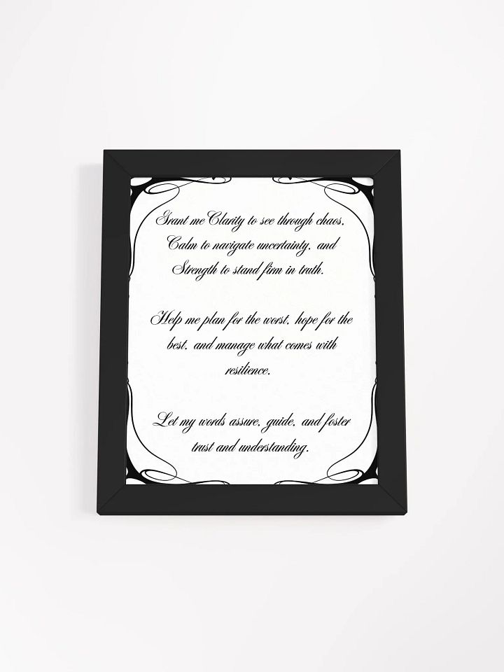 Clarity, Calm, and Strength Framed Poster product image (4)