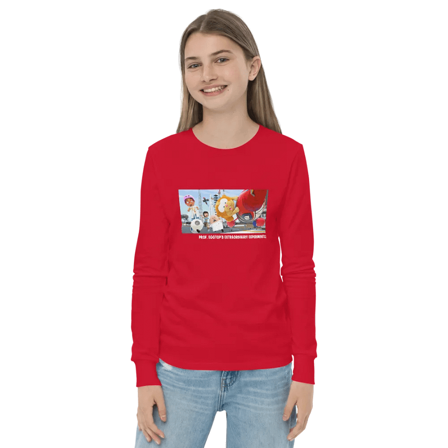 Prof. Eggtop's and Gerald youth Long Sleeve 100% cotton Tee product image (20)