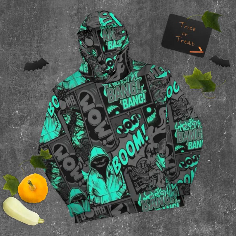 Eerie Comic Chaos Unisex Hoodie product image (3)