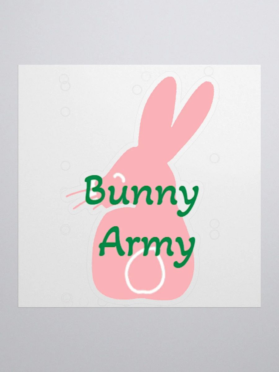 Bunny Army Sticker product image (1)
