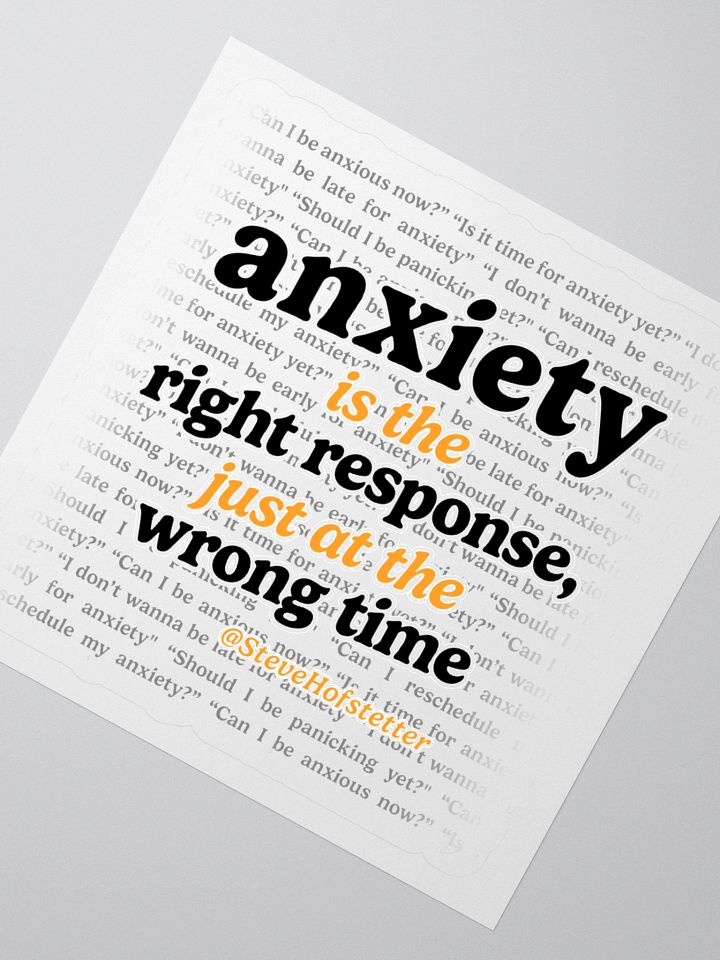 Anxiety Sticker product image (2)
