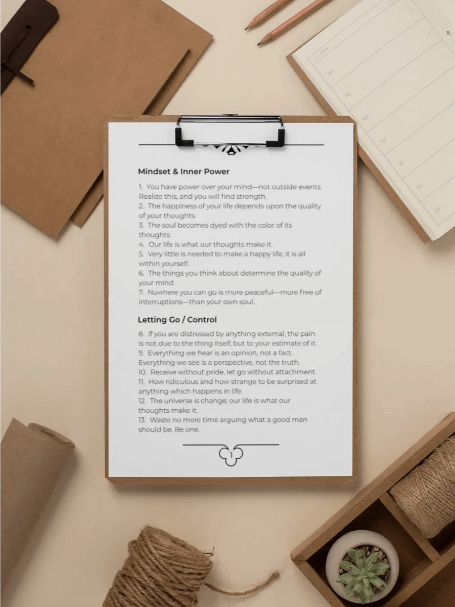 50 Marcus Aurelius Quotes - FREE PRINTABLE PDF product image (2)