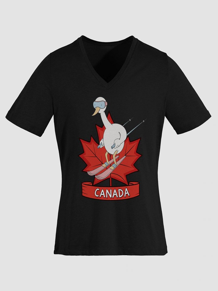 Canadian Ski Bird Women's V-Neck T-Shirt product image (2)