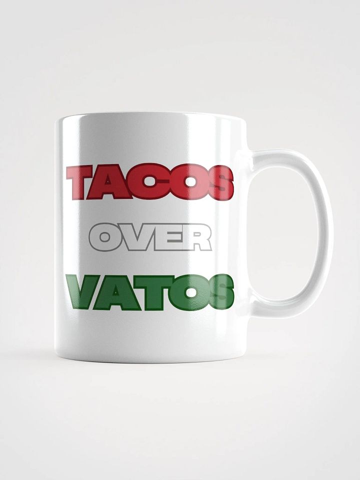 TACOS OVER VATOS white Mug product image (3)