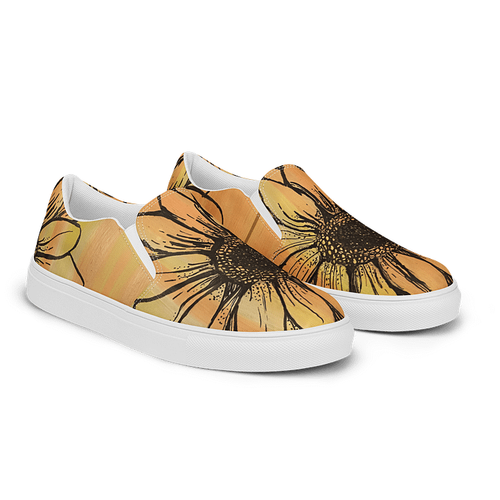 "Sunflower" Canvas Slip On Shoes (Women's) product image (2)