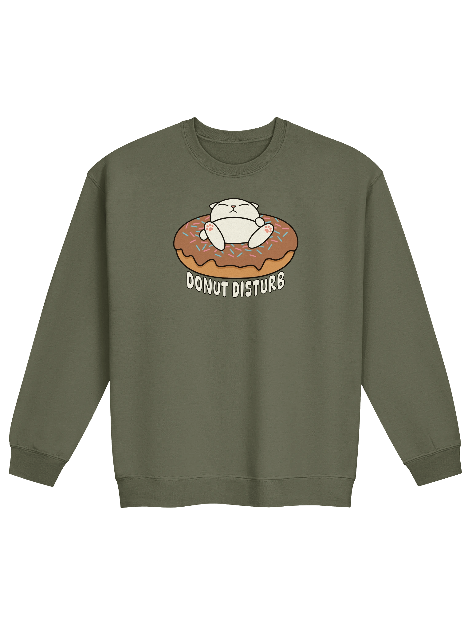 Donut Disturb Cat - Unisex Adult Sweatshirt product image (1)