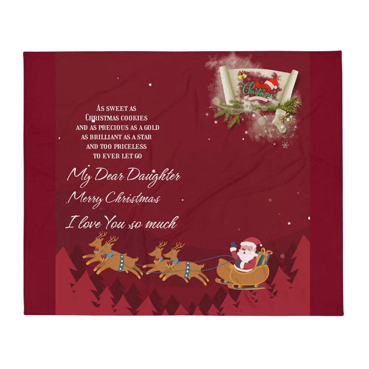 My dear Daughter Blanket Christmas decoration product image (1)