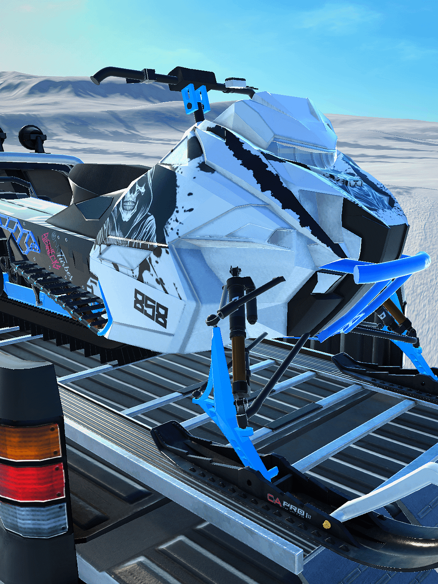 Catalyst 858 Wreker Wrap black and white with 509 suit and dark gauges and suspension product image (2)