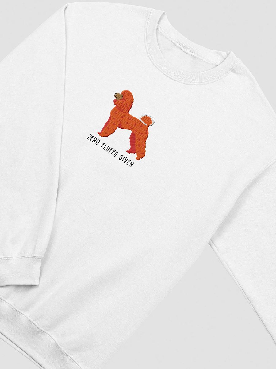 Zero Fluffs Given Sweatshirt (Embroidered) of a Mini Poodle(Red) product image (18)