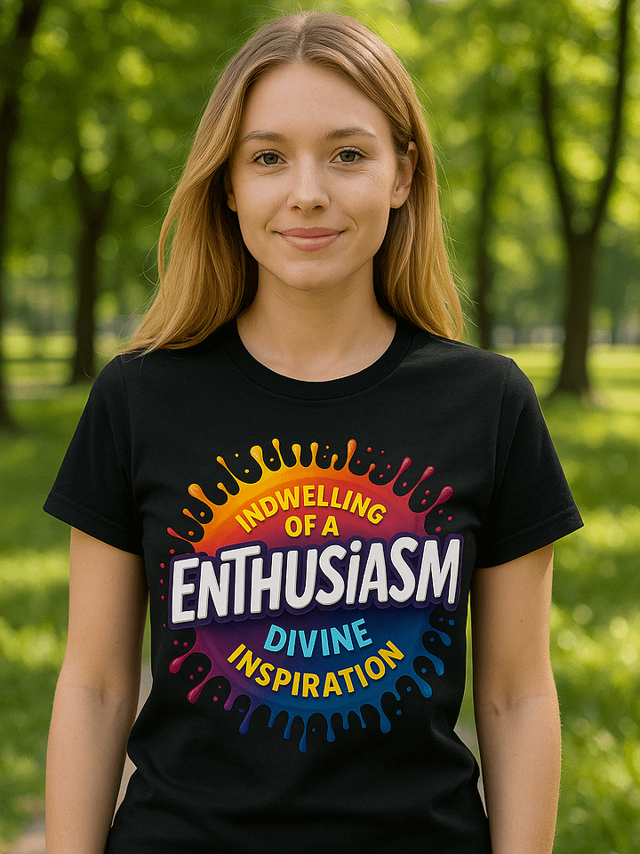 Enthusiasm Burst – Vibrant Artistic Explosion Tee | Divine Energy Graphic Shirt product image (1)