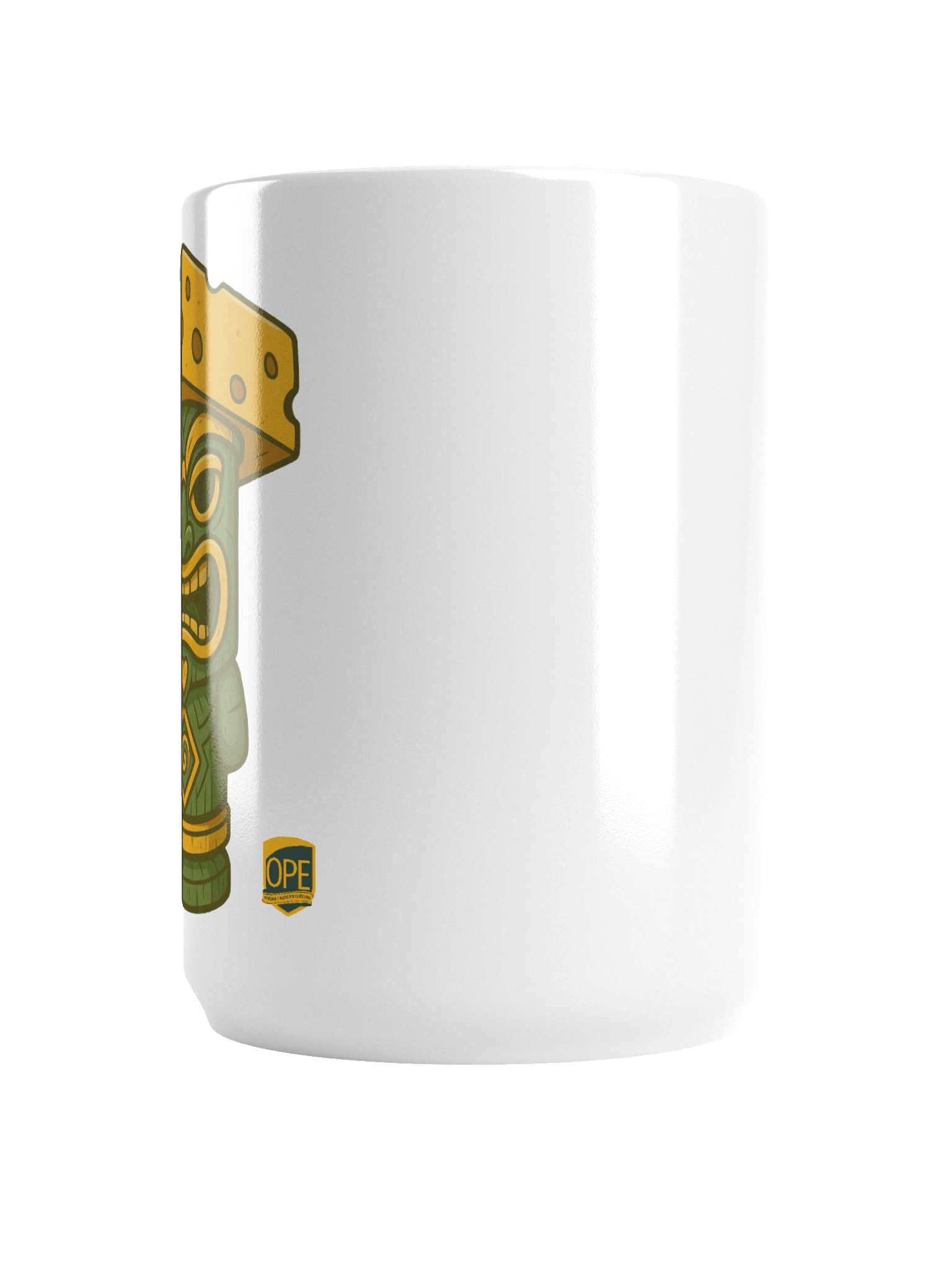 Cheesehead Tiki White Glossy Mug product image (6)