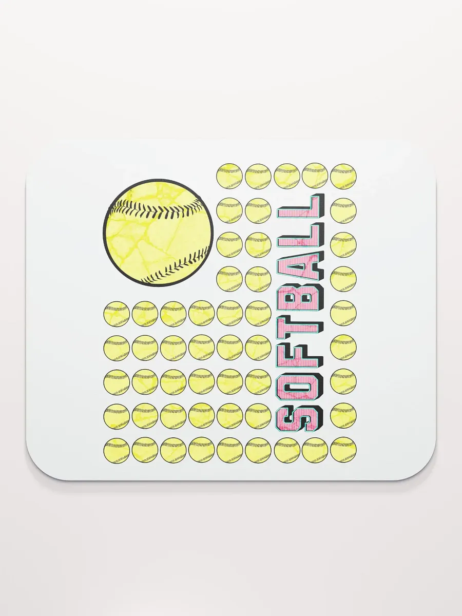 US Flag Softball Mosaic Mouse Pad product image (2)