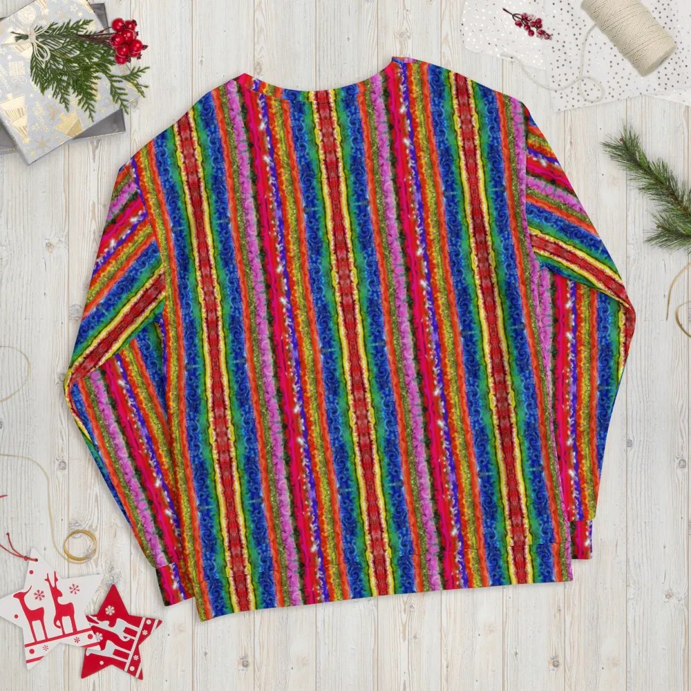 Boho colorful Stripes Unisex Sweatshirt product image (10)