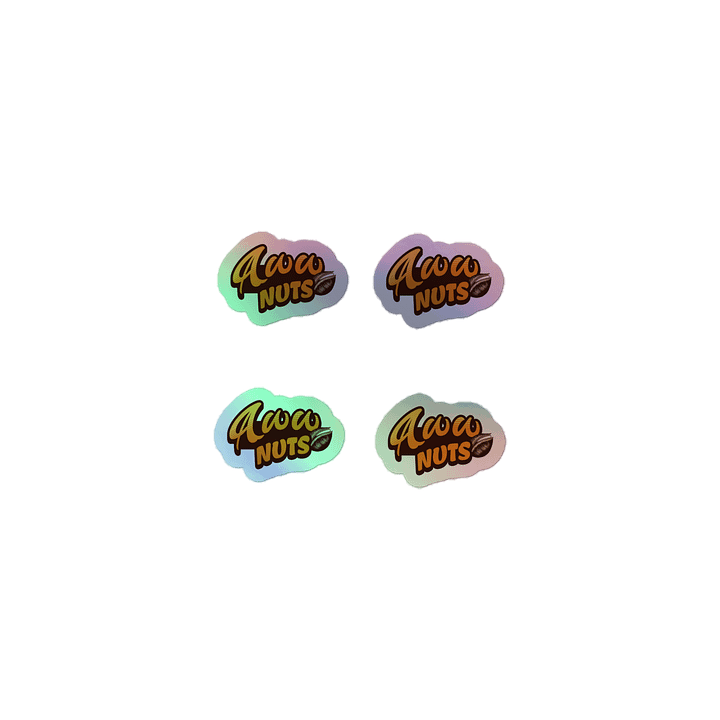 Aww Nuts Kiss-Cut Holographic Sticker Sheet (Set of 4) product image (1)