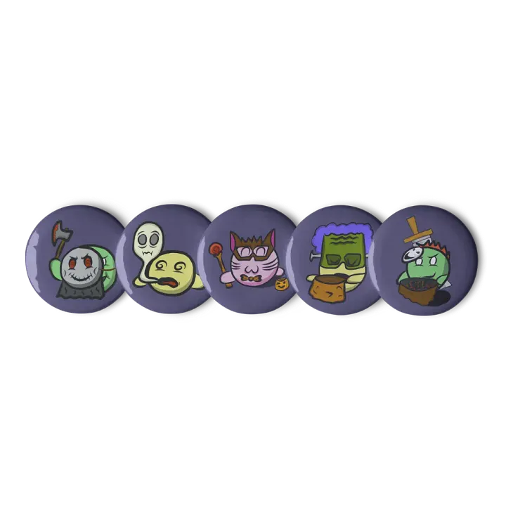 Dango Spooky Set - Pin Buttons product image (2)