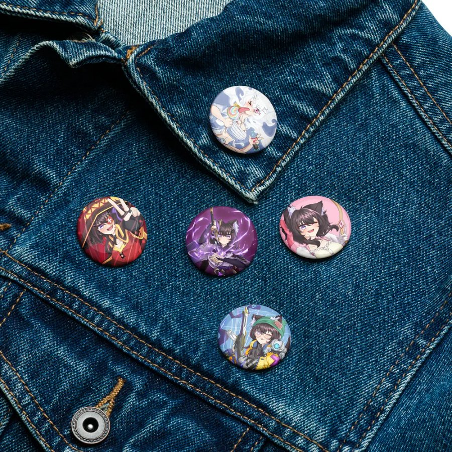 Ny Cosplay Pins 1.25