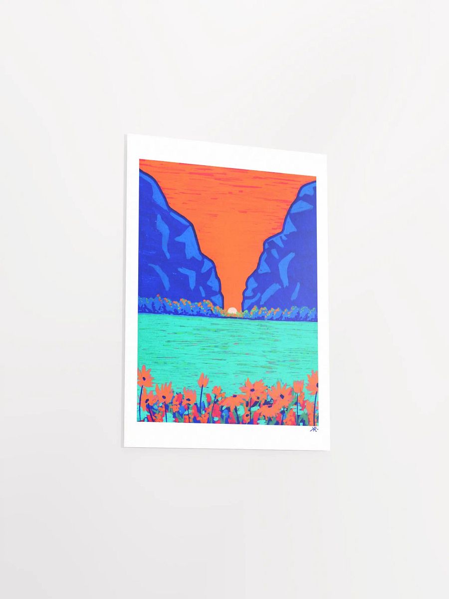 Cobalt Cascade Blooms | Vibrant Landscape product image (3)