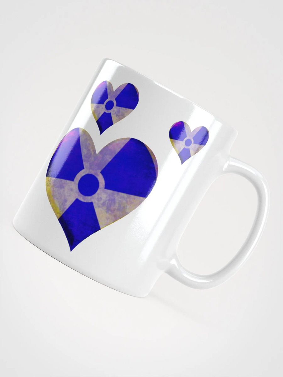 50 Rad Hearts Mug - Blue on White product image (4)