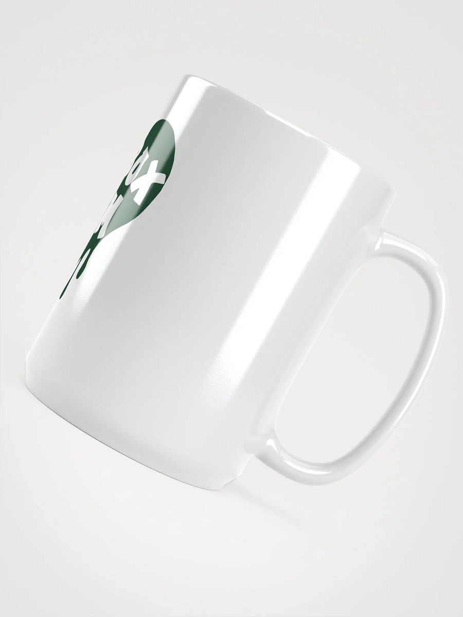 HOT BOX FAM TRANSPARENT DARK GREEN LOGO COFFEE MUG product image (4)