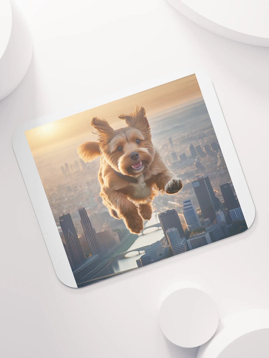 Joyful Pup Cityscape Mouse Pad product image (7)